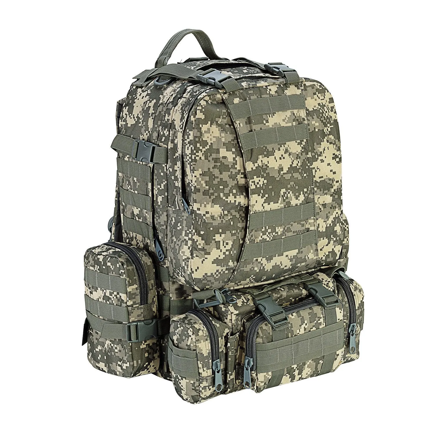 CVLIFE Military Tactical Backpack Survival Army Rucksack Assault Pack Molle Bag Camo