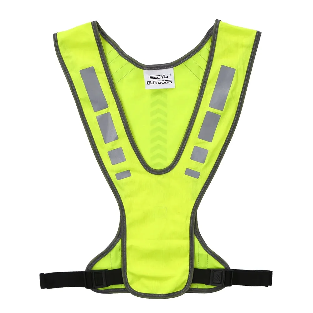 Cycling Reflective Vest High Visibility Safety Vest Outdoor Sports Running Cycling Reflective Vest with Pocket For Outdoor