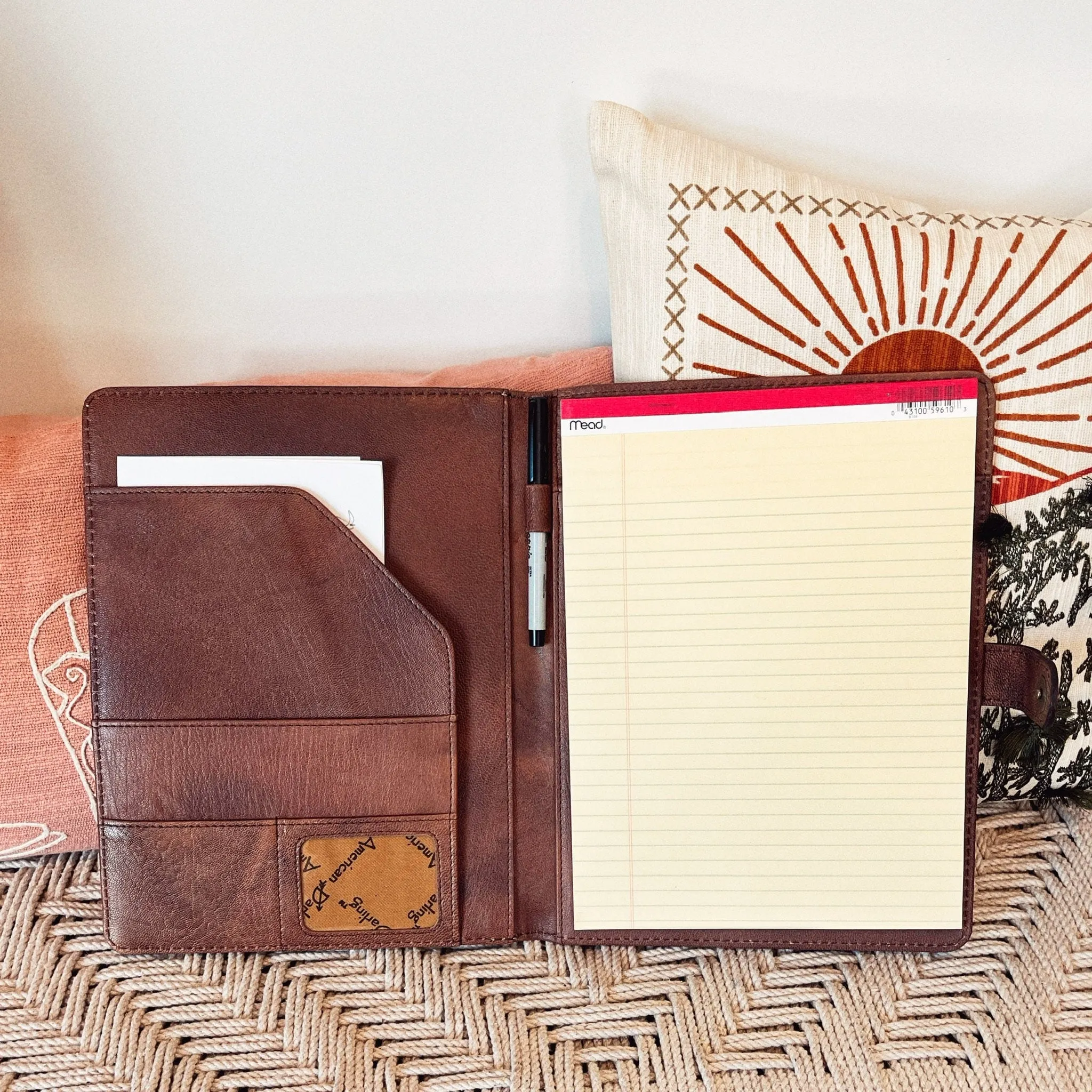 Daisy Grand Leather Notebook Portfolio