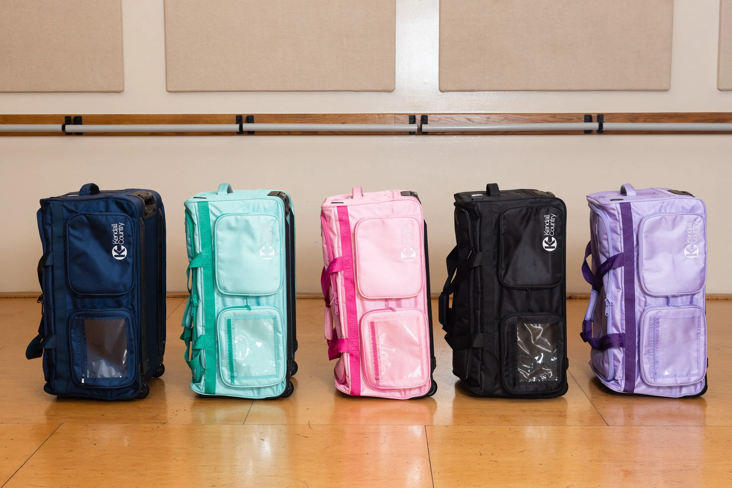 Dance Bag with Garment Rack - Cotton Candy Pink, Large 28"
