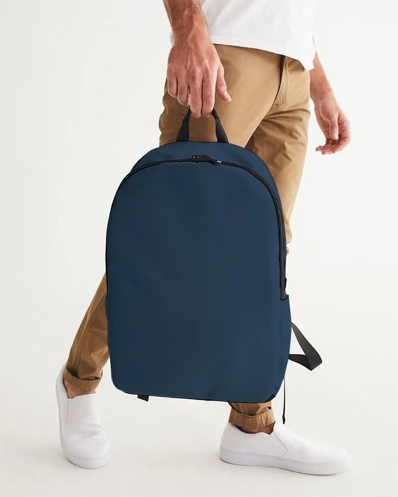 Dark Blue Waterproof Backpack | Dark Pastel Blue | C60M30Y0K80