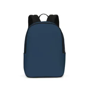 Dark Blue Waterproof Backpack | Dark Pastel Blue | C60M30Y0K80
