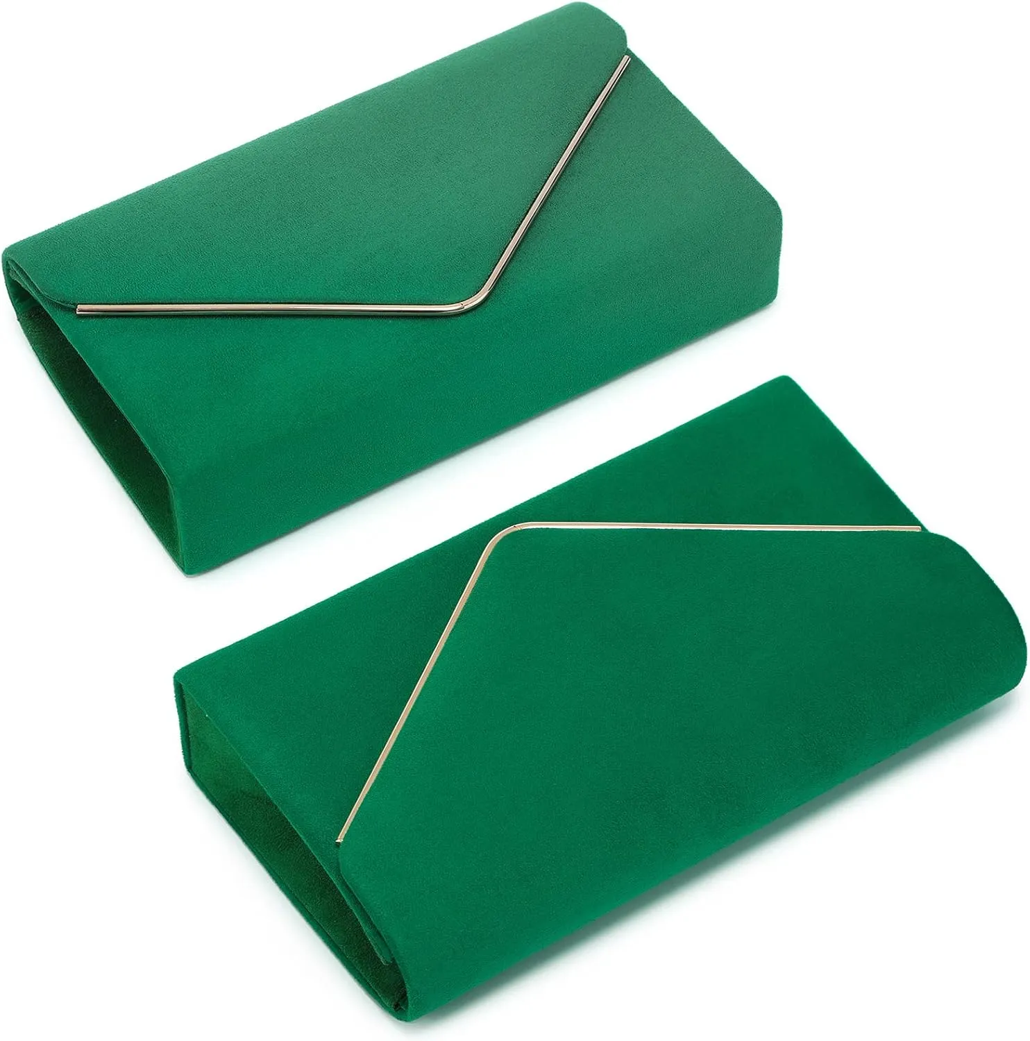 Dasein Women Faux Suede Evening Clutch Bags Formal Party Clutches Wedding Purses Cocktail Prom Clutches