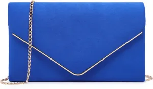 Dasein Women Faux Suede Evening Clutch Bags Formal Party Clutches Wedding Purses Cocktail Prom Clutches