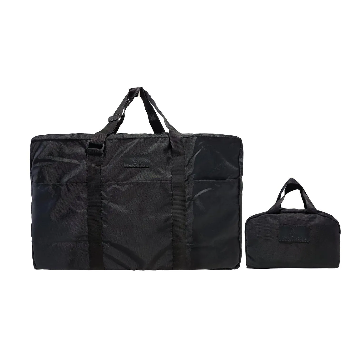 Deeya Ballistic Nylon Large Size Unisex Foldable Travel Duffle Bag with Small Cover Bag (Black)