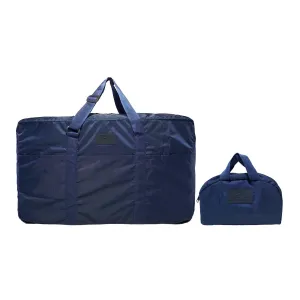 Deeya Ballistic Nylon Large Size Unisex Foldable Travel Duffle Bag with Small Cover Bag (Dark Blue)
