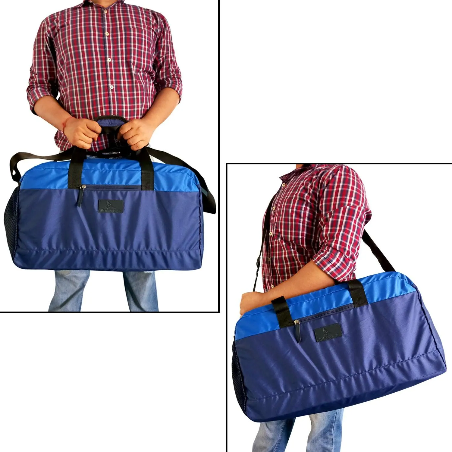 Deeya Ballistic Nylon Large Size Unisex Travel Duffle Bag, Shoulder Weekender Bag (Blue)