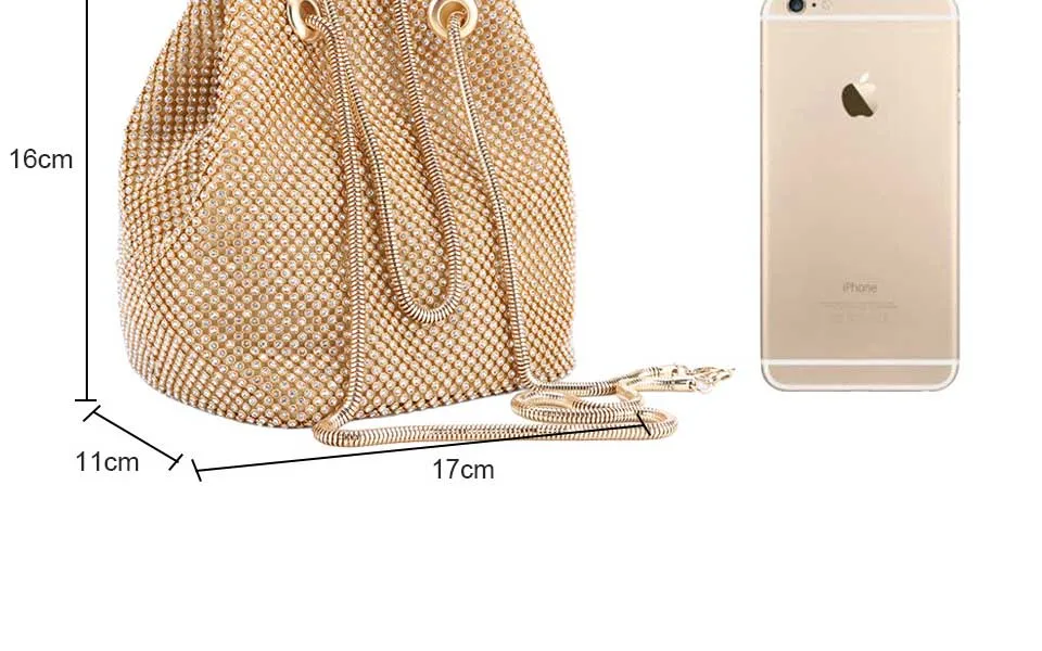 Diamonds Rhinestone Shoulder Bags