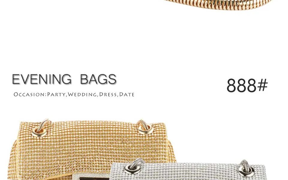 Diamonds Rhinestone Shoulder Bags