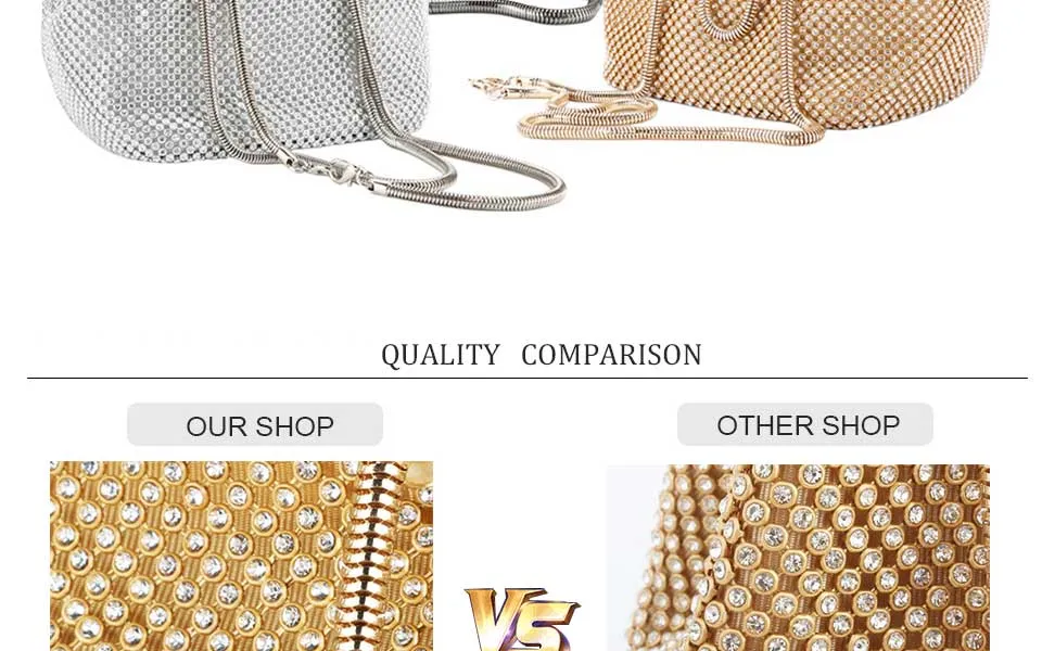 Diamonds Rhinestone Shoulder Bags