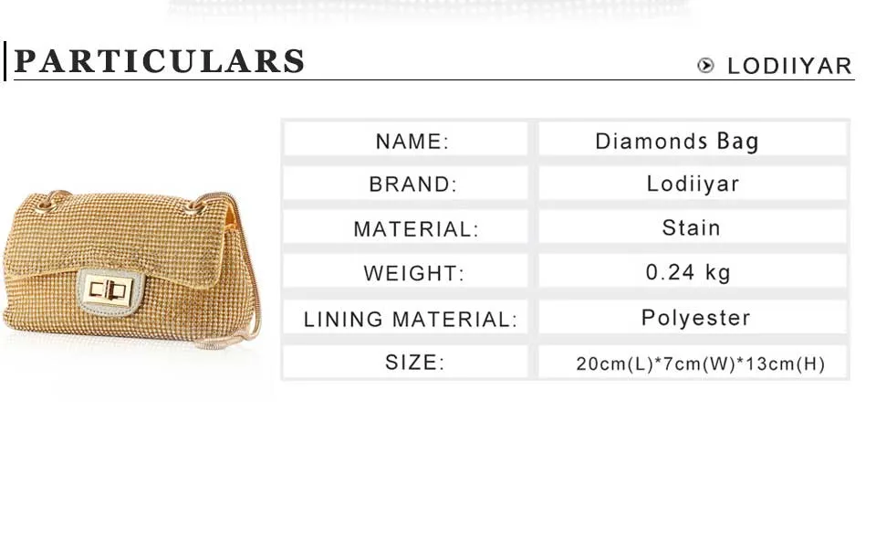 Diamonds Rhinestone Shoulder Bags