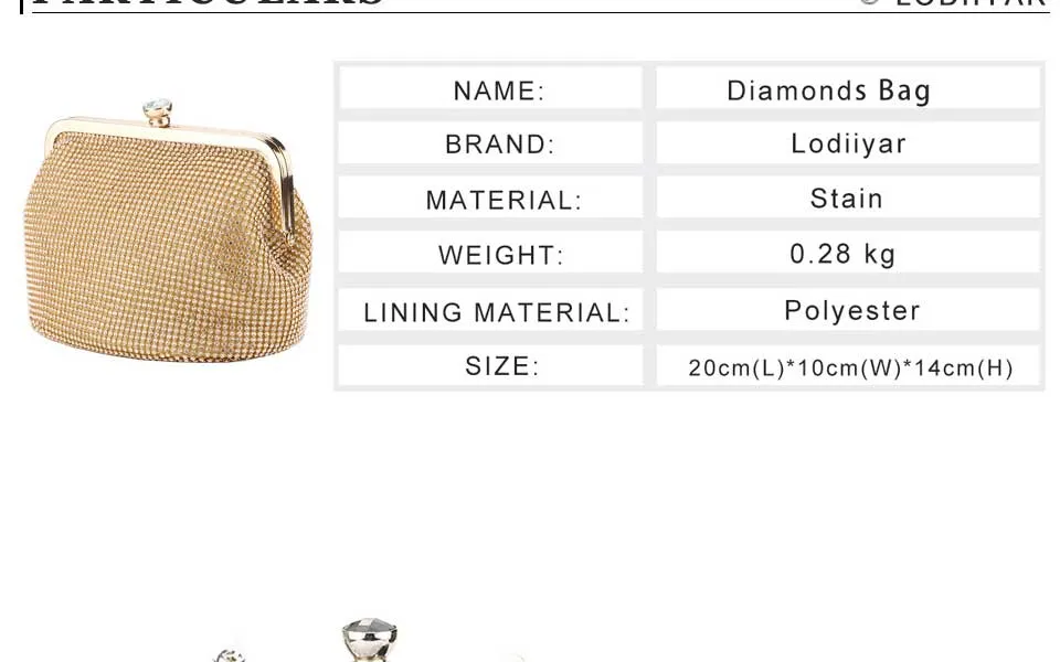 Diamonds Rhinestone Shoulder Bags