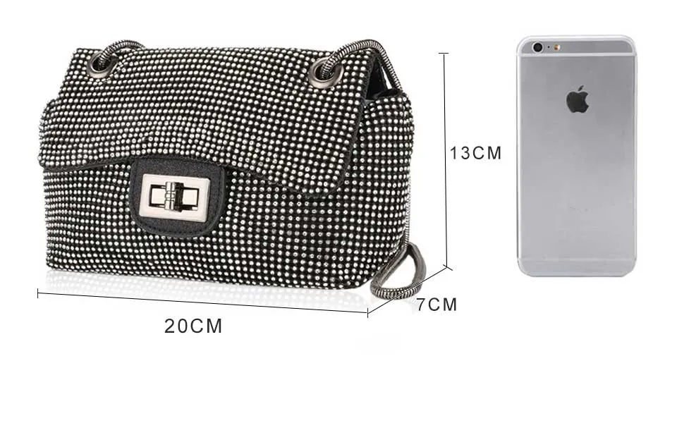 Diamonds Rhinestone Shoulder Bags