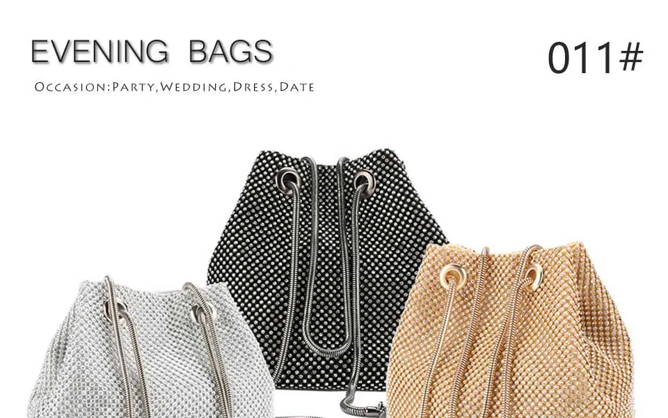 Diamonds Rhinestone Shoulder Bags