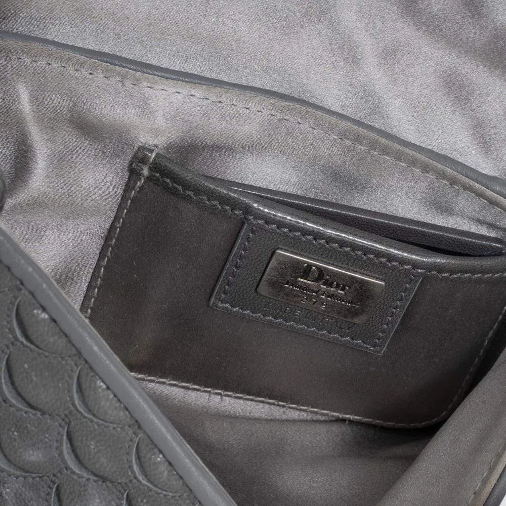 Dior Grey Leather Pochette - ASL1286