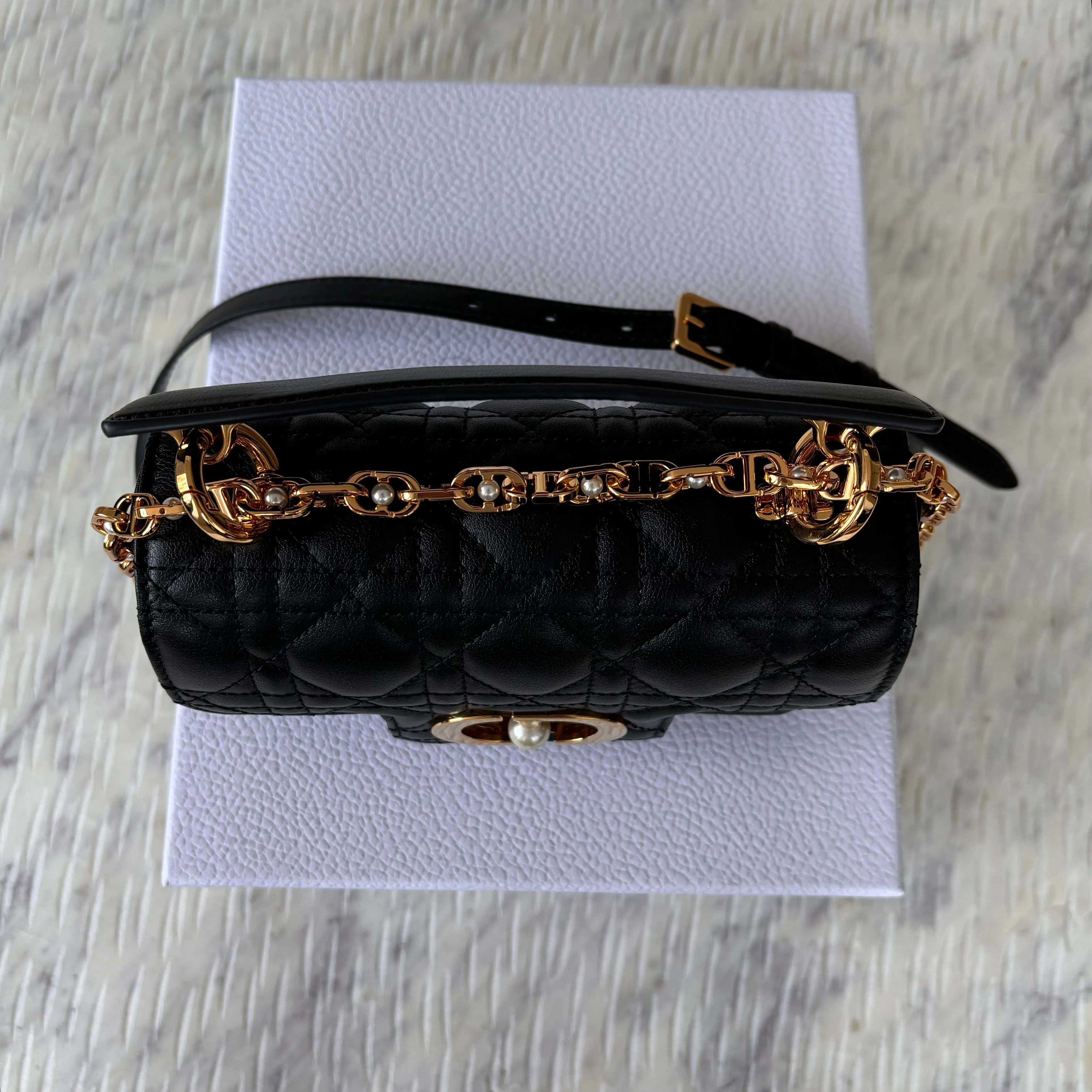 Dior Mini Dior Jolie Top Handle Bag Black