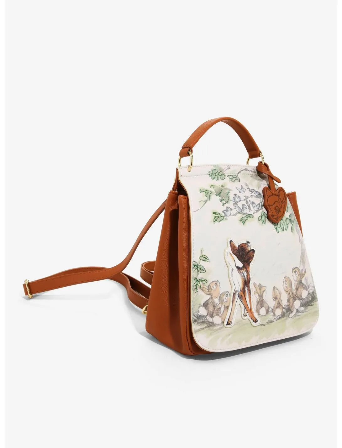 Disney Convertible Backpack to Crossbody Bambi Portrait Loungefly