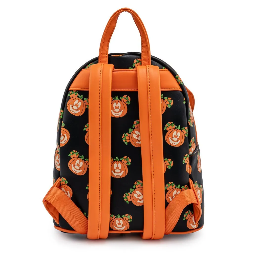 Disney - Mickey Mouse: Glow In The Dark Mickey-O-Lantern Loungefly Mini Backpack