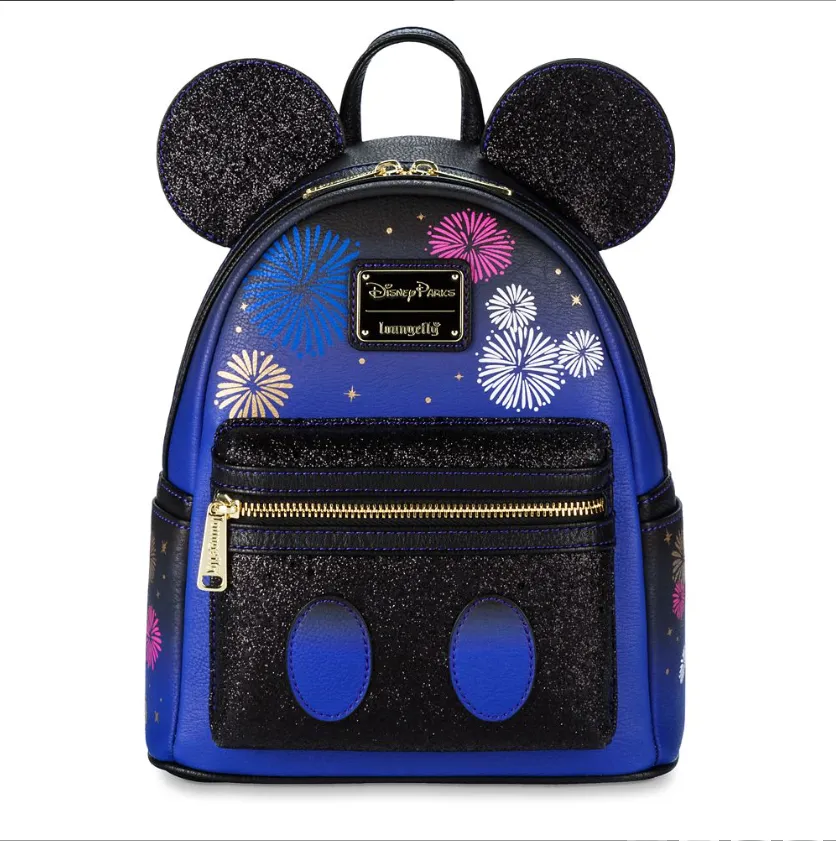Disney Mini Backpack Ears Key Set Mickey Mouse Cinderella's Castle Main Attraction Fireworks Loungefly