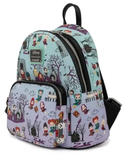 Disney Mini Backpack Hocus Pocus Scene AOP Loungefly