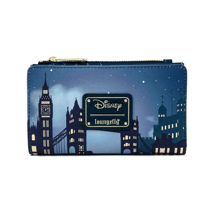 Disney Mini Backpack Wallet Set Peter Pan Glow in the Dark Stars Loungefly