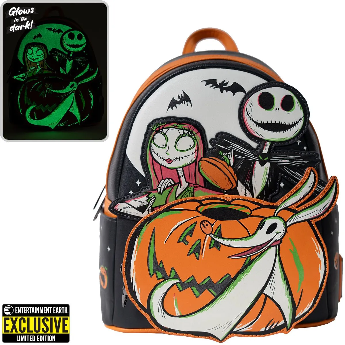 Disney Nightmare Before Christmas Glow-in-the-Dark Mini Backpack