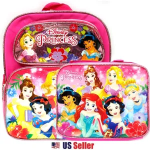 Disney Princess 10" 12" Backpack Lunch Bag