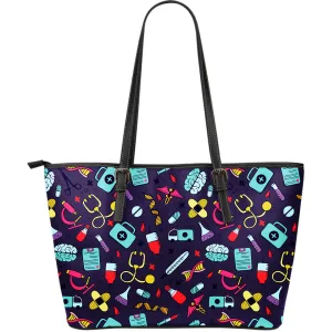 Doctor / Nurse Large Leather Tote Bag