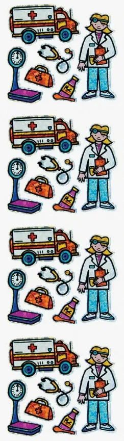 Doctor Prismatic Stickers by Hambly
