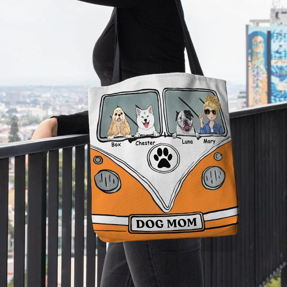 Dog Custom Tote Bag VW Dog Mom Personalized Gift