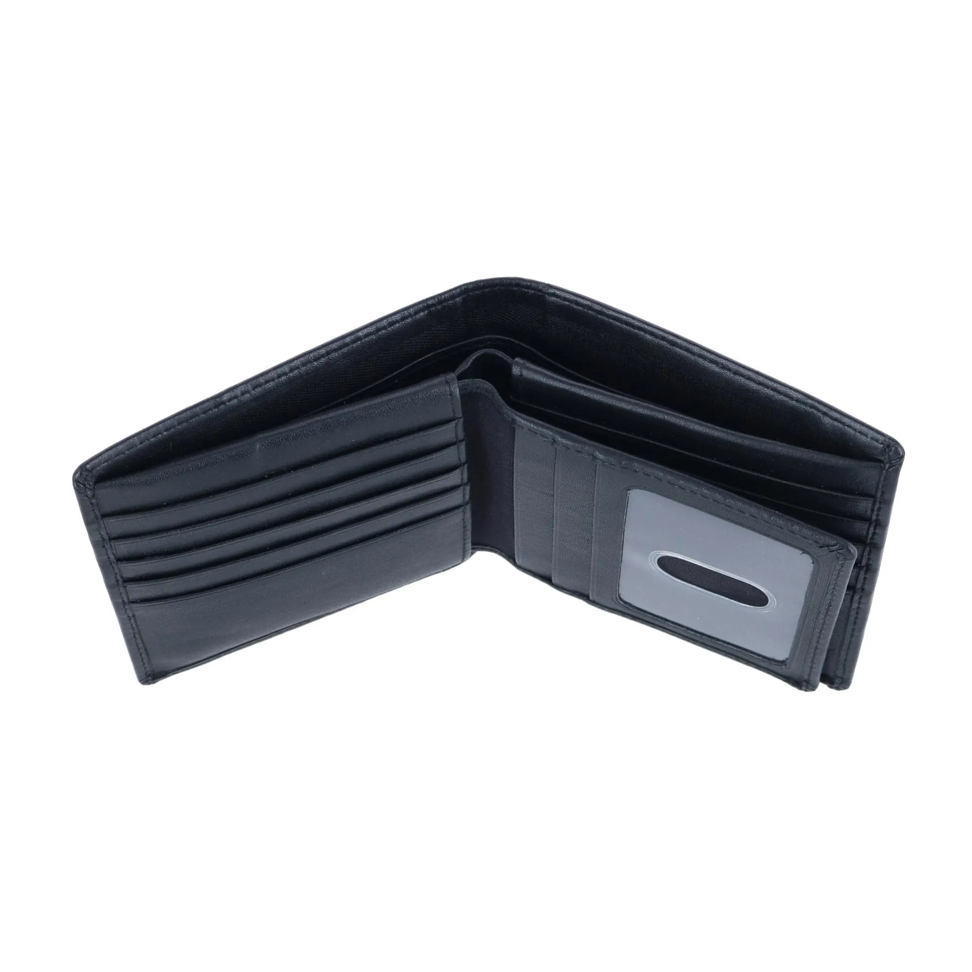 DOPP Men's Leather Dopp Regatta RFID Convertible Cardex Hipster Wallet