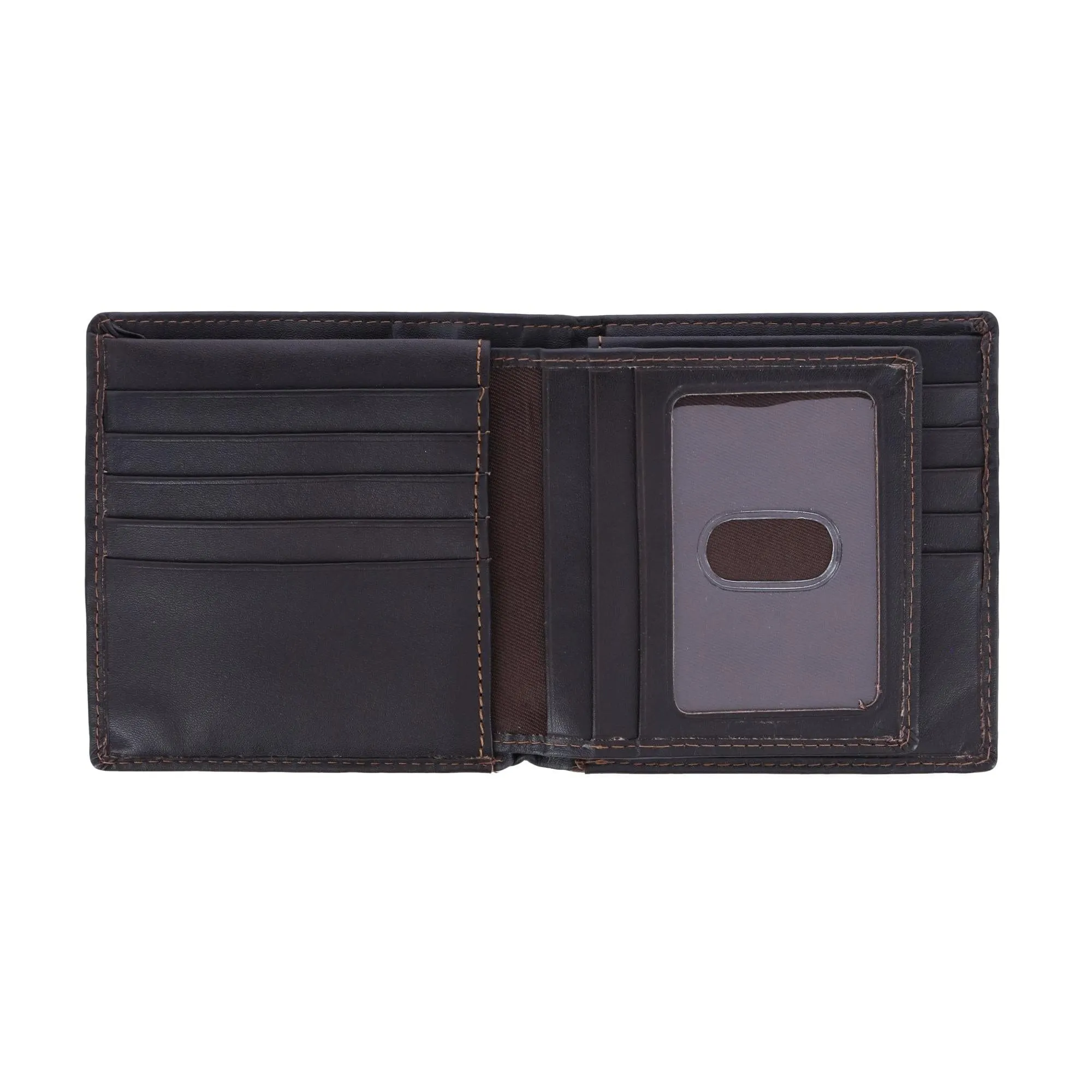 DOPP Men's Leather Dopp Regatta RFID Convertible Cardex Hipster Wallet