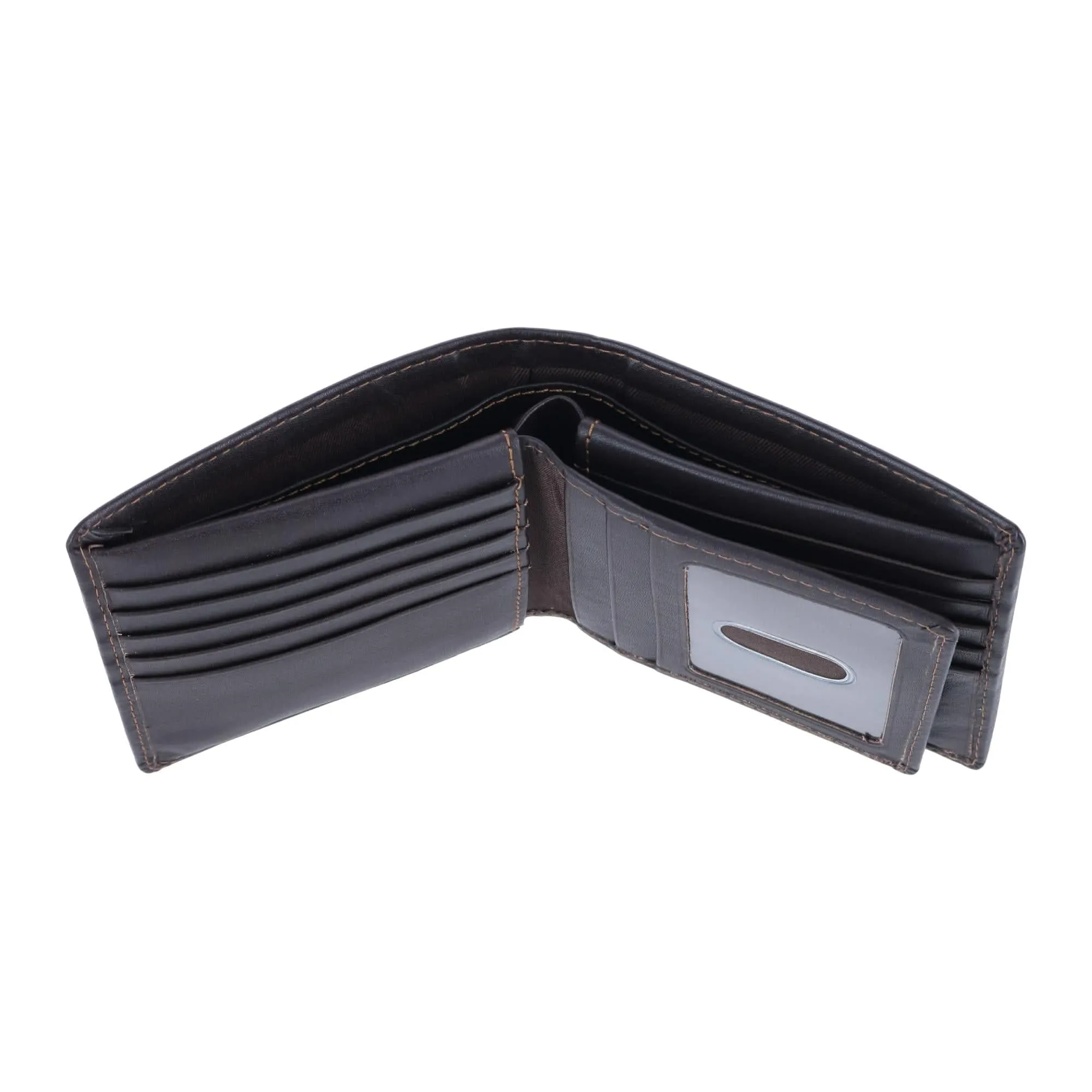 DOPP Men's Leather Dopp Regatta RFID Convertible Cardex Hipster Wallet
