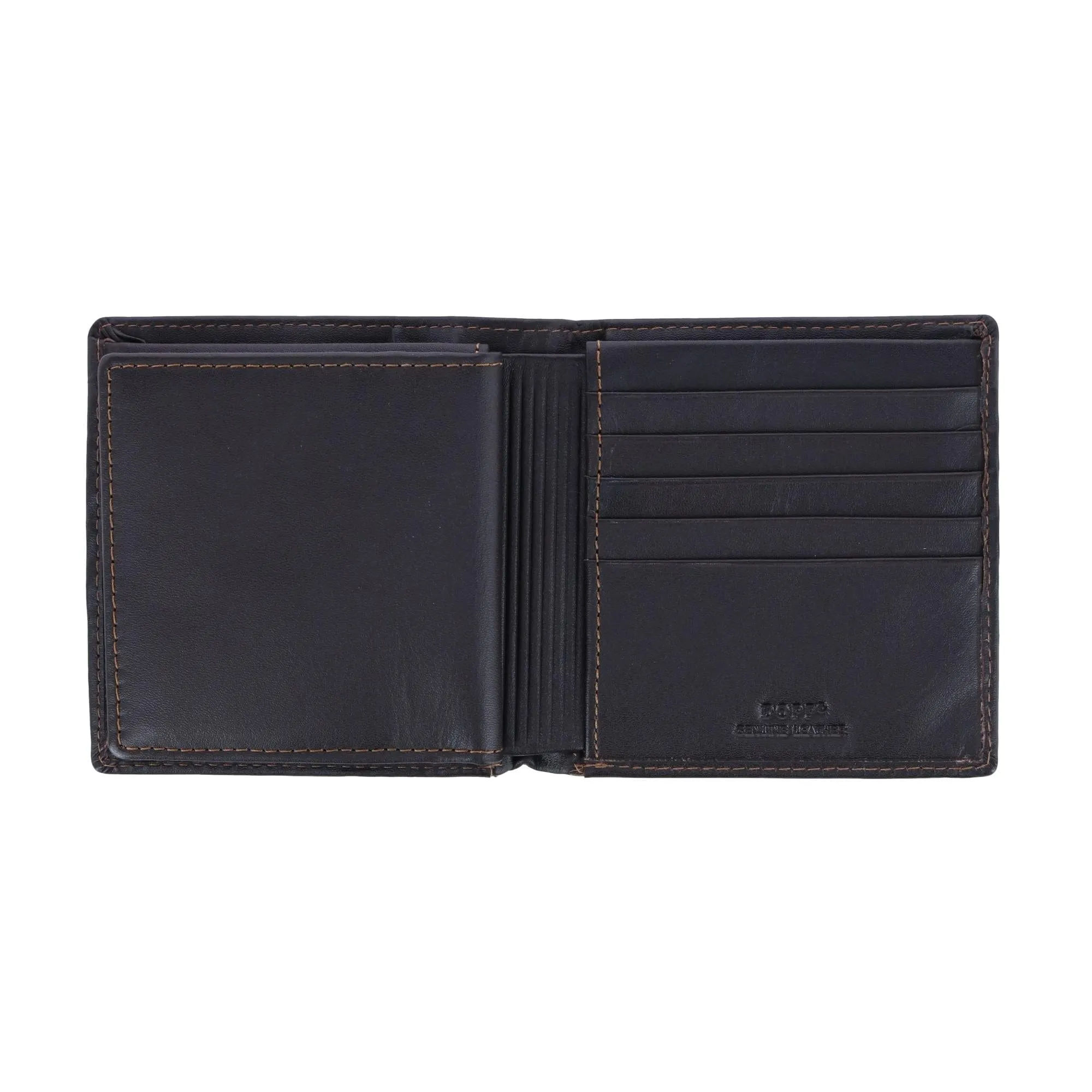 DOPP Men's Leather Dopp Regatta RFID Convertible Cardex Hipster Wallet