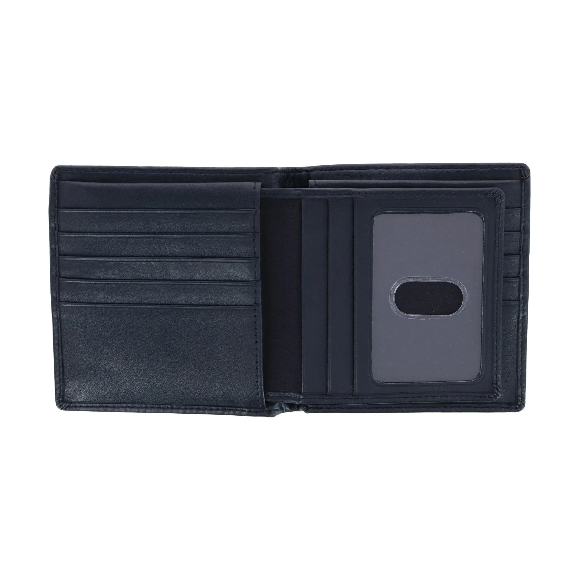 DOPP Men's Leather Dopp Regatta RFID Convertible Cardex Hipster Wallet