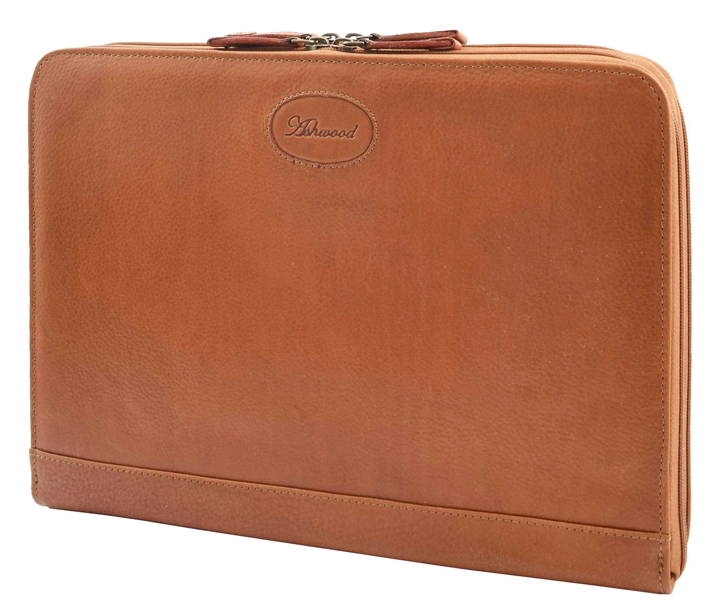 DR293 Real Leather Portfolio Case A4 Document Holder Tan