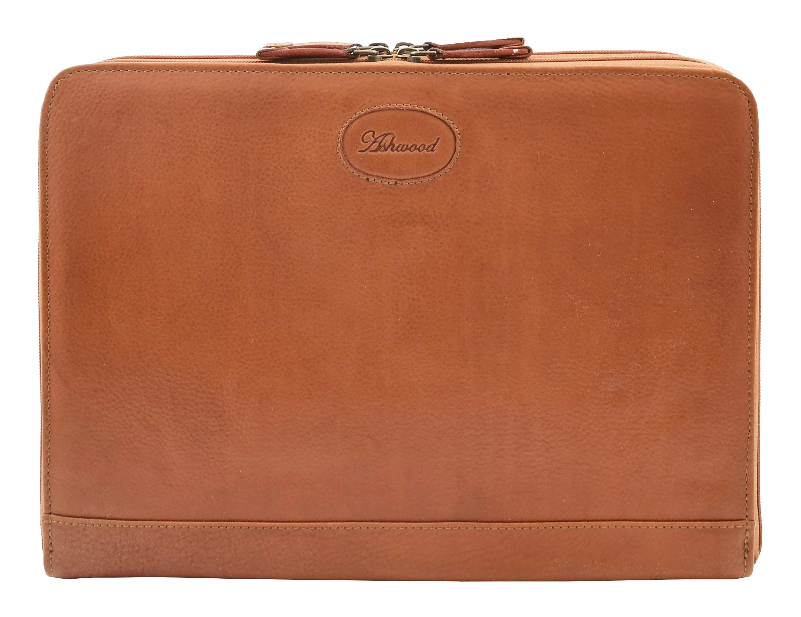 DR293 Real Leather Portfolio Case A4 Document Holder Tan