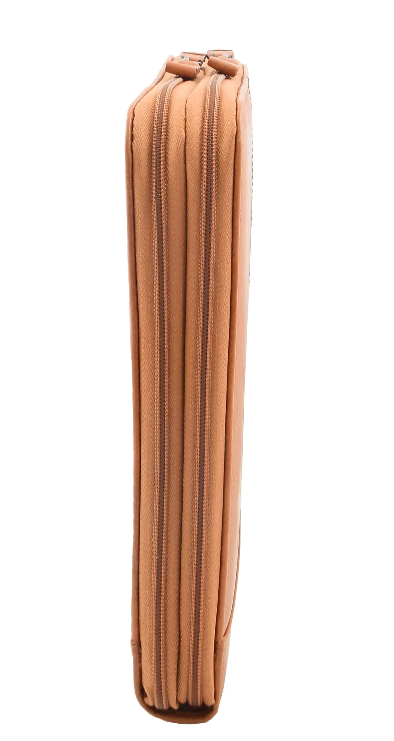 DR293 Real Leather Portfolio Case A4 Document Holder Tan