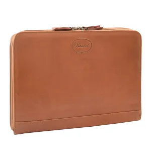 DR293 Real Leather Portfolio Case A4 Document Holder Tan