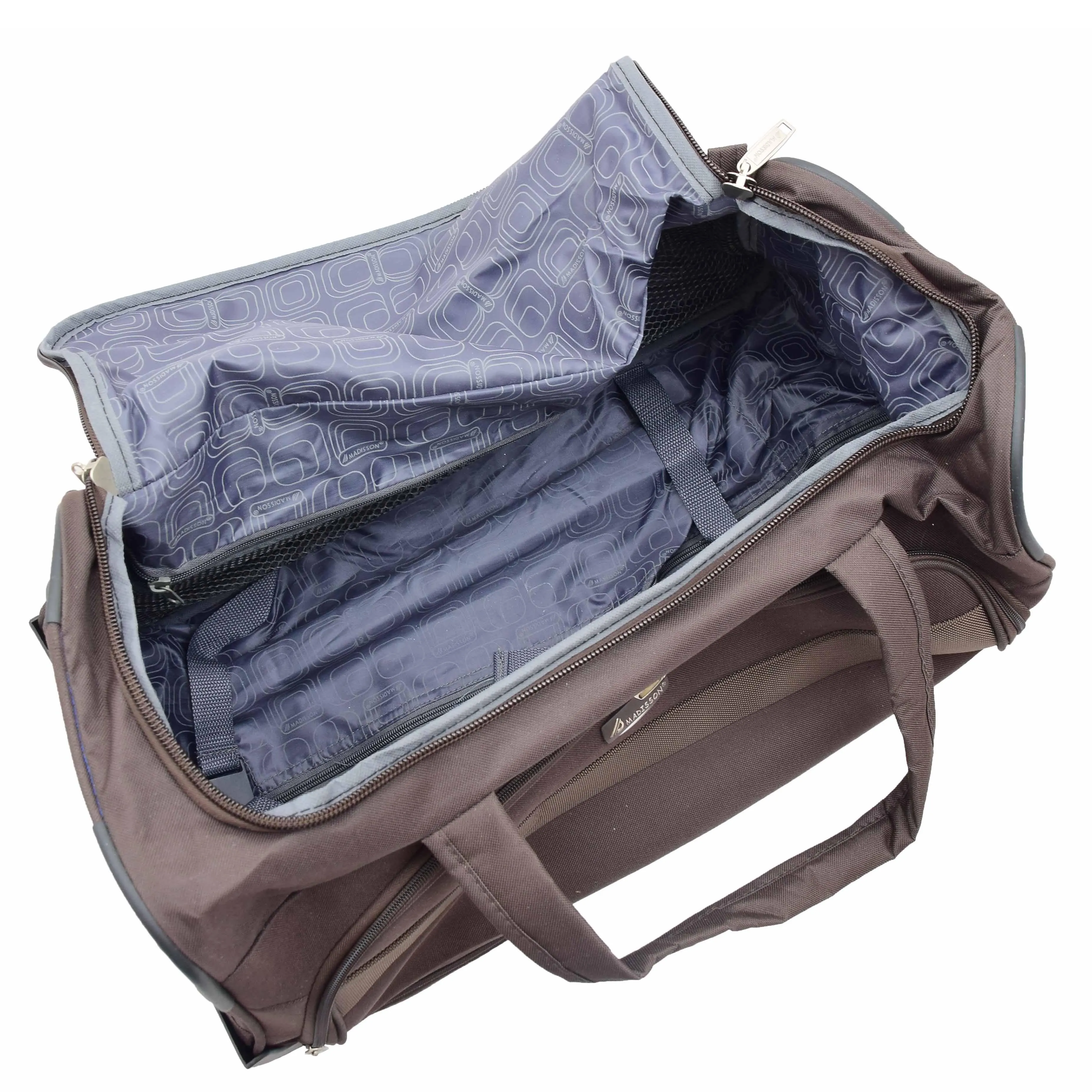DR487 Lightweight Mid Size Holdall With Wheels Brown