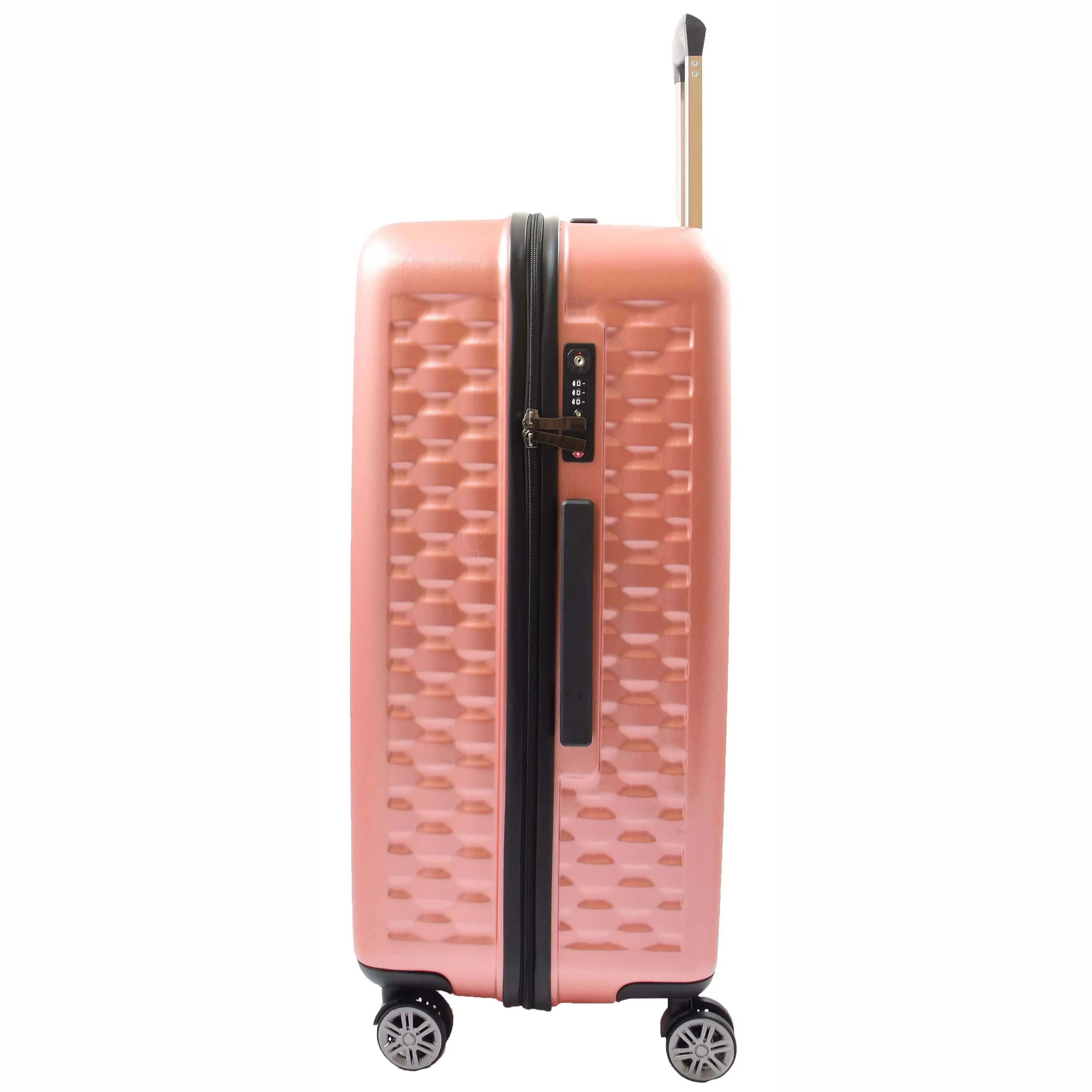 DR511 Travel Luggage 360 Spinner With 8 Wheels Rose Pink