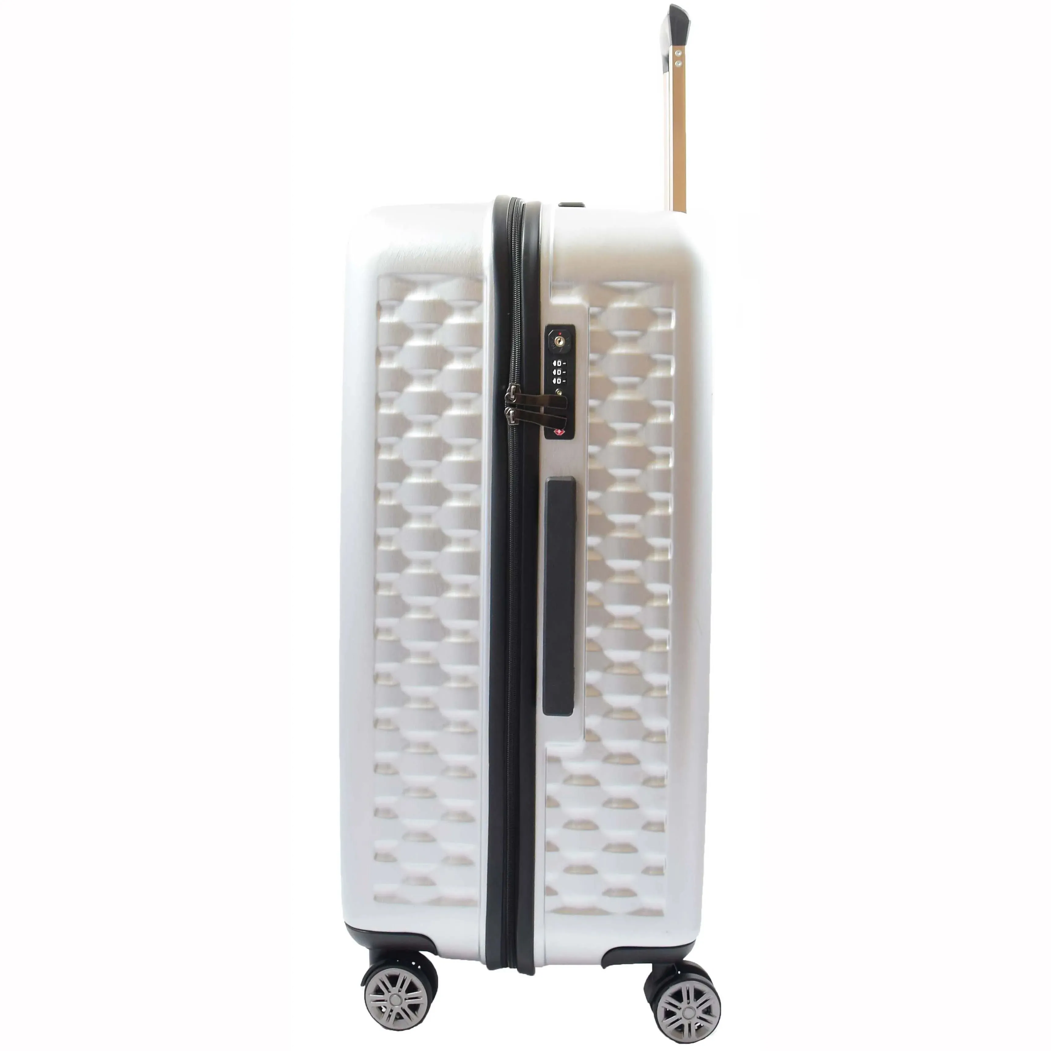 DR511 Travel Luggage 360 Spinner With 8 Wheels Silver