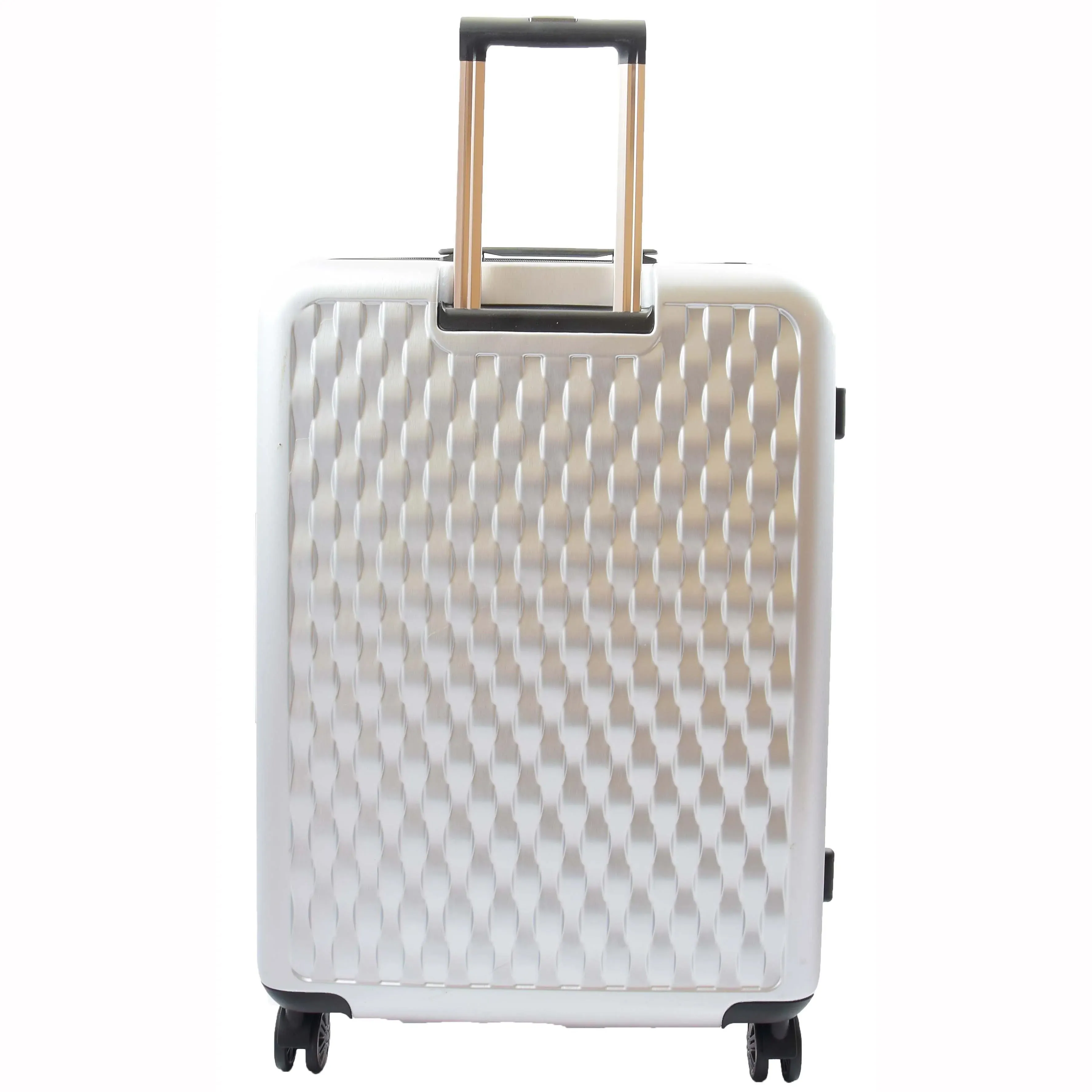 DR511 Travel Luggage 360 Spinner With 8 Wheels Silver