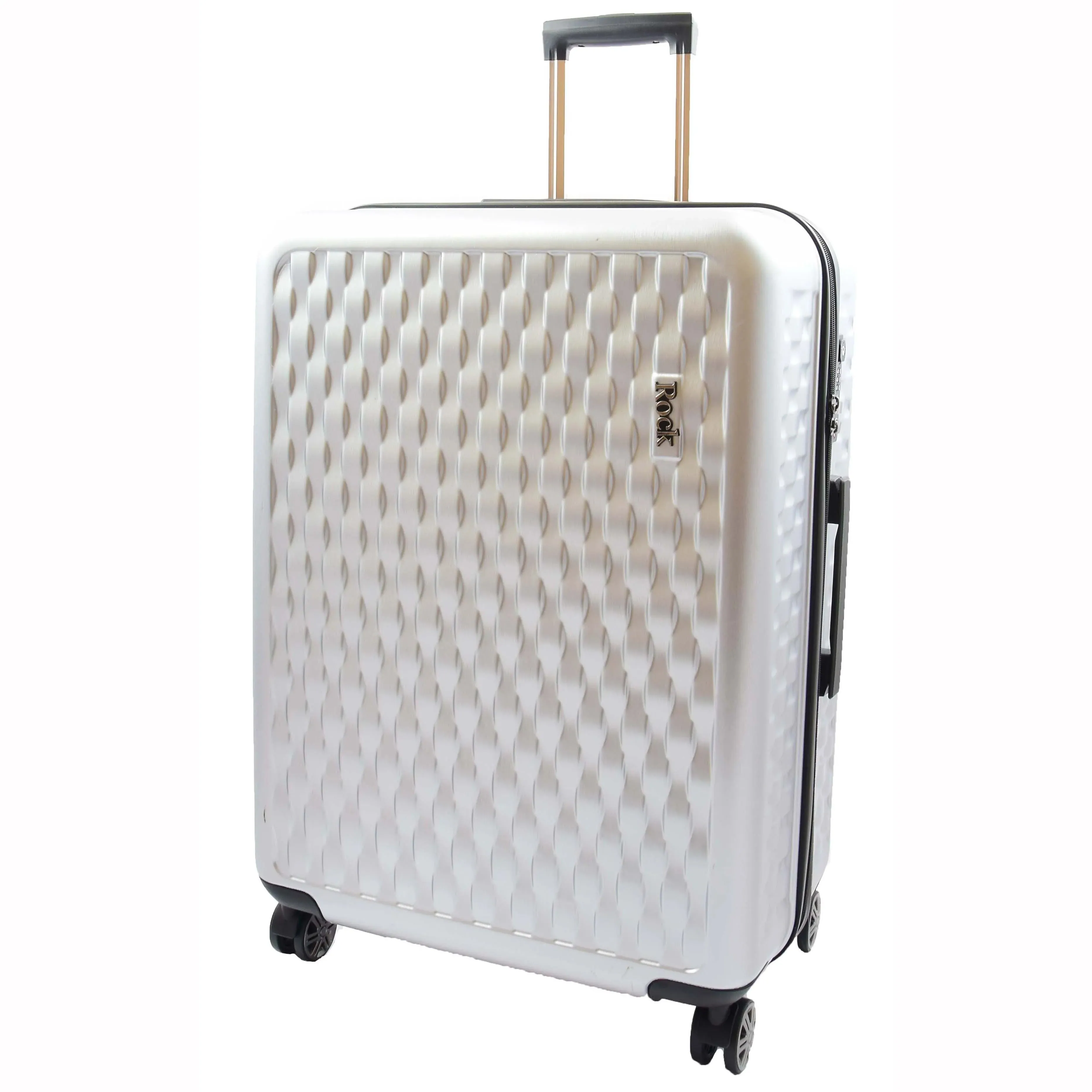 DR511 Travel Luggage 360 Spinner With 8 Wheels Silver