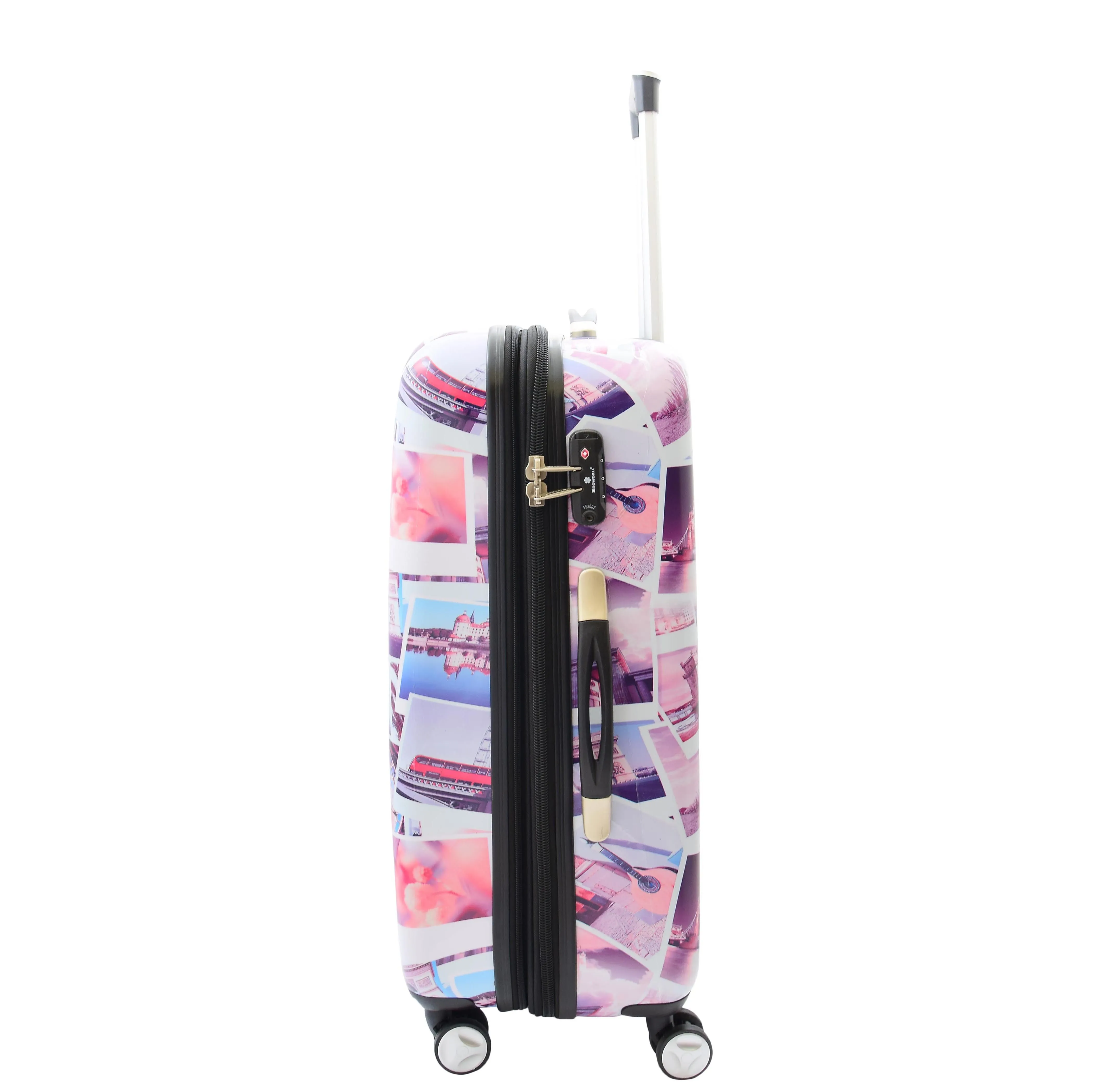 DR522 Hard Shell Luggage Suitcase With Four Wheels Post Card Print