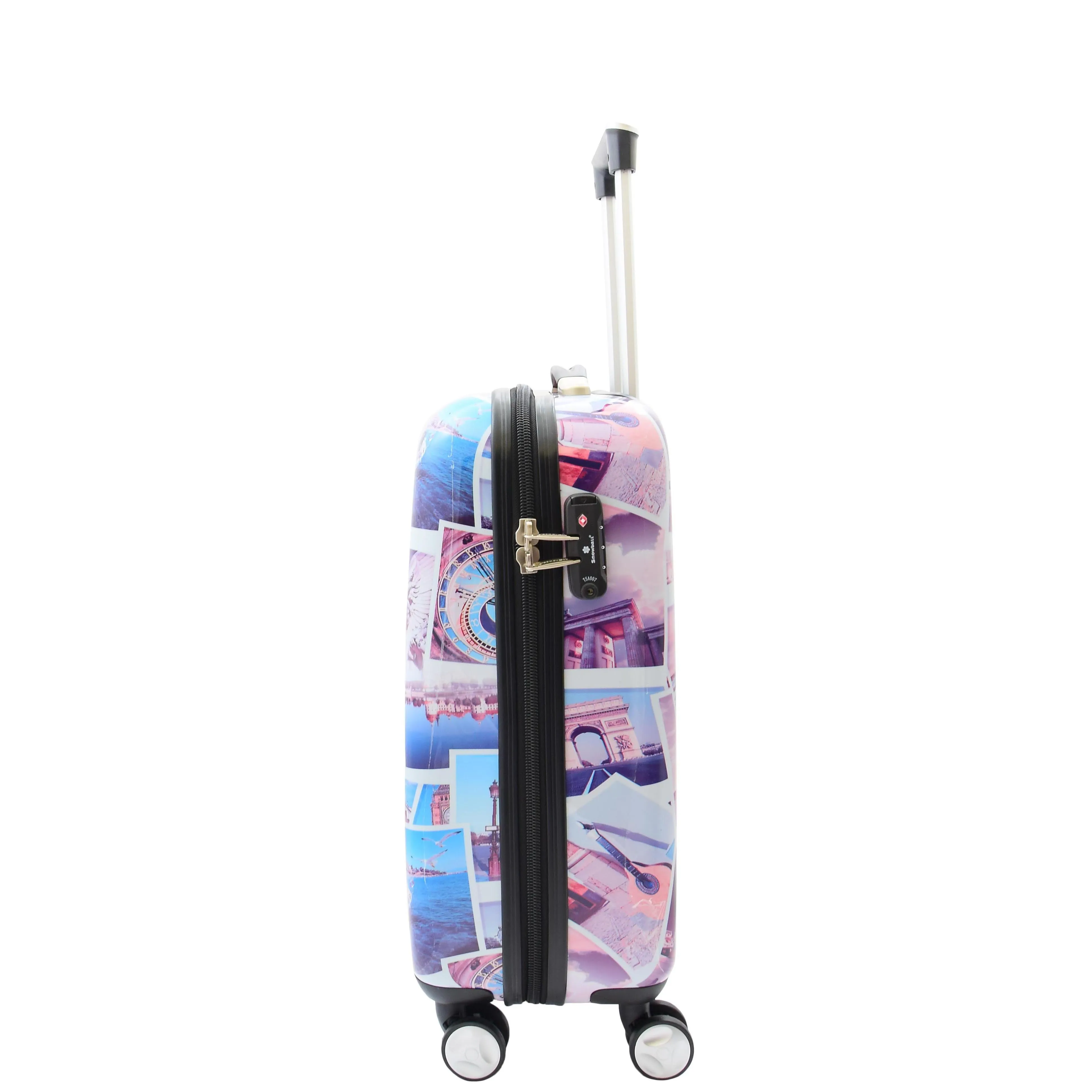 DR522 Hard Shell Luggage Suitcase With Four Wheels Post Card Print