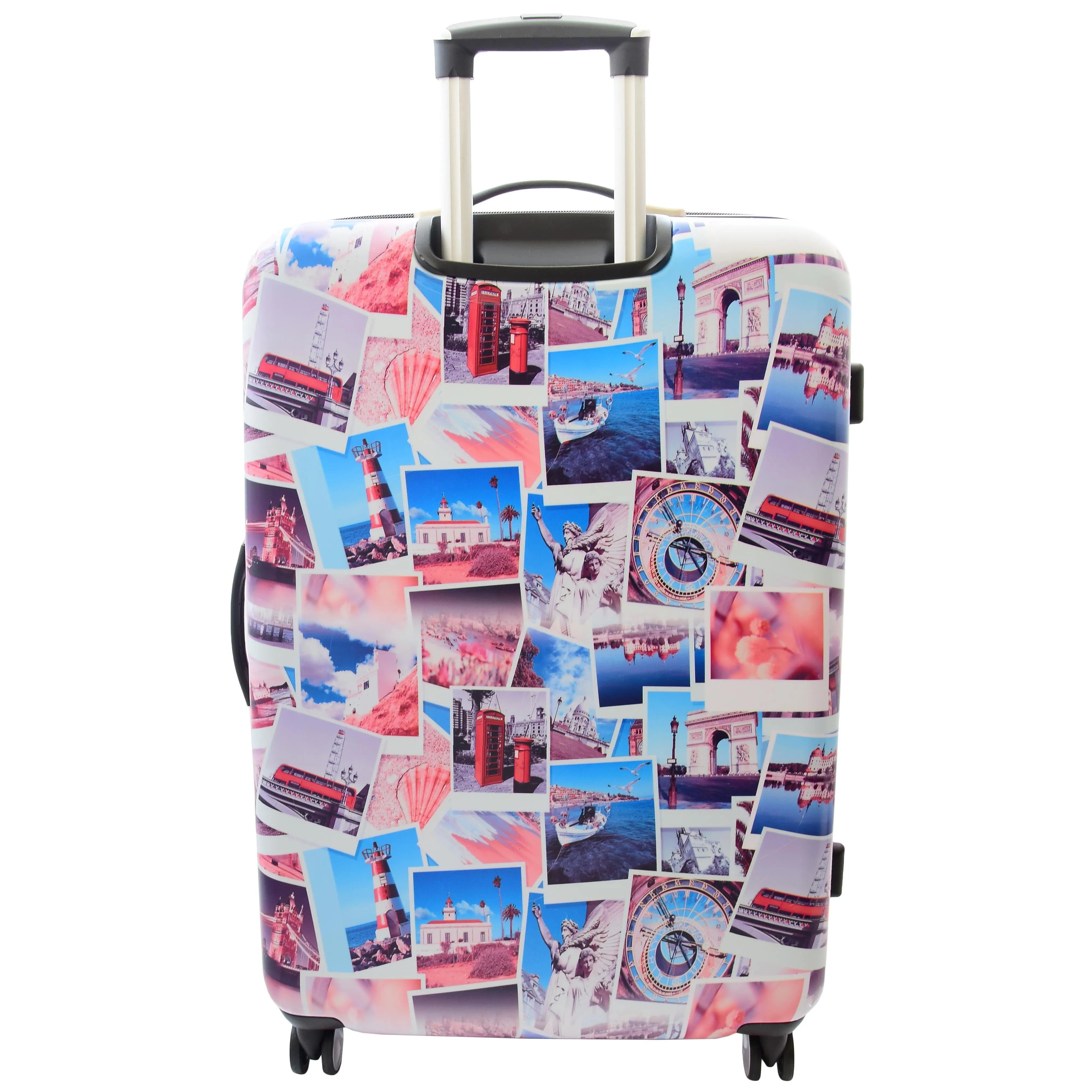 DR522 Hard Shell Luggage Suitcase With Four Wheels Post Card Print