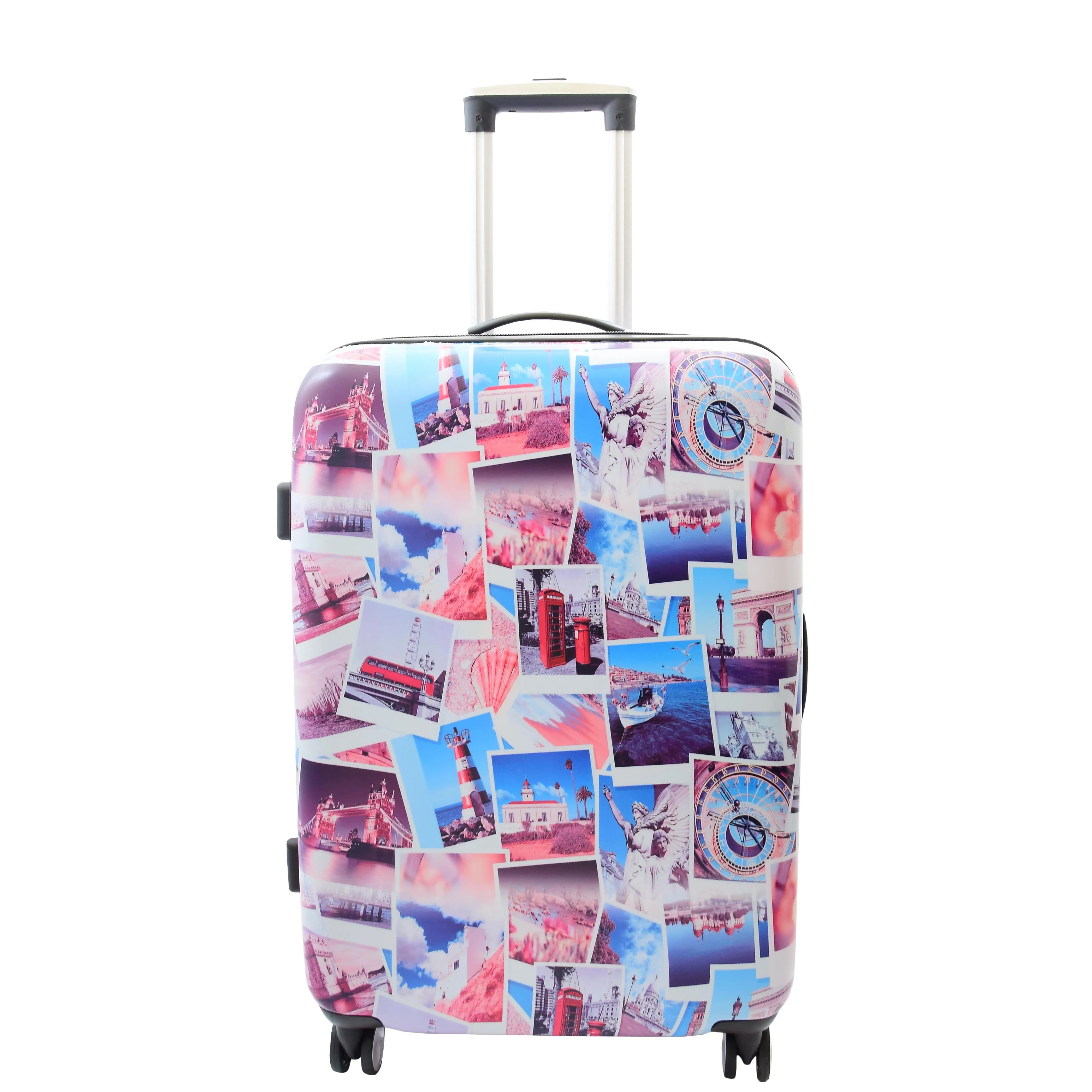 DR522 Hard Shell Luggage Suitcase With Four Wheels Post Card Print