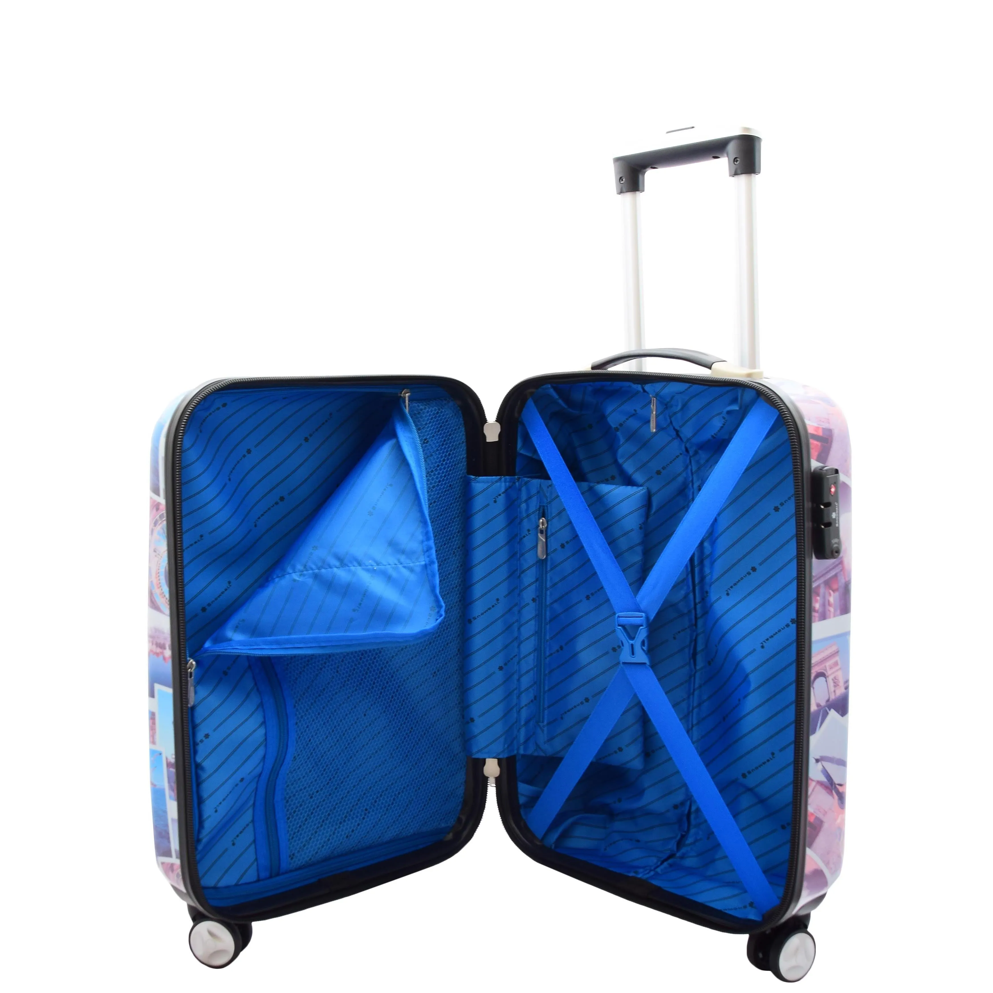 DR522 Hard Shell Luggage Suitcase With Four Wheels Post Card Print