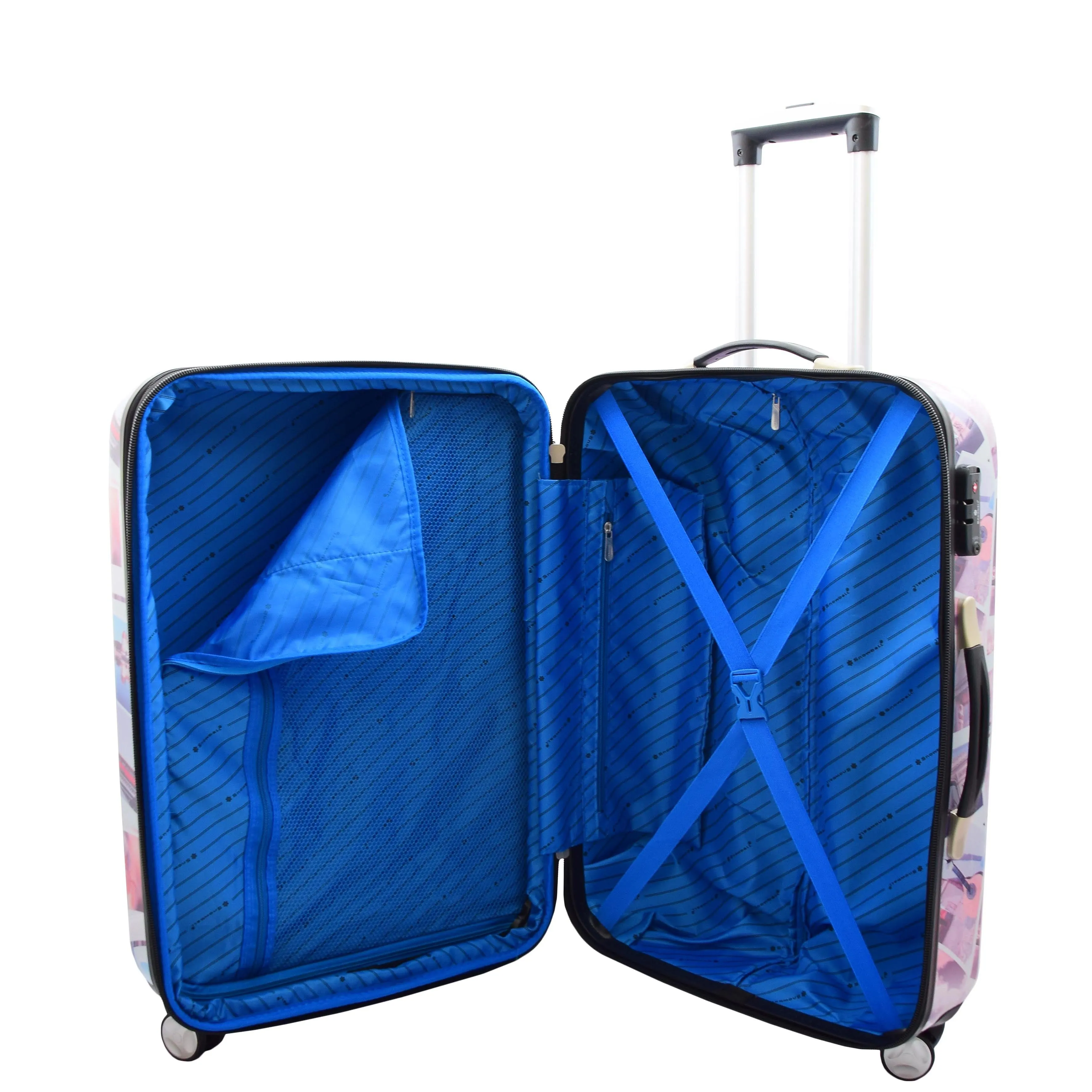 DR522 Hard Shell Luggage Suitcase With Four Wheels Post Card Print
